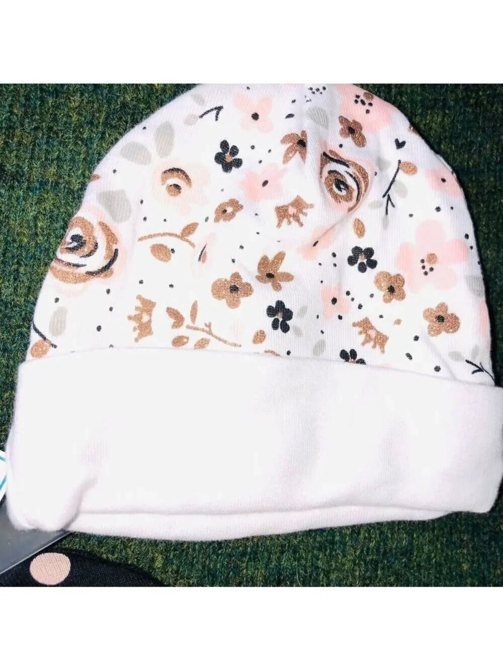 NWT Infant 0-6M Gerber Organic Baby Bonnet Hat Bundle